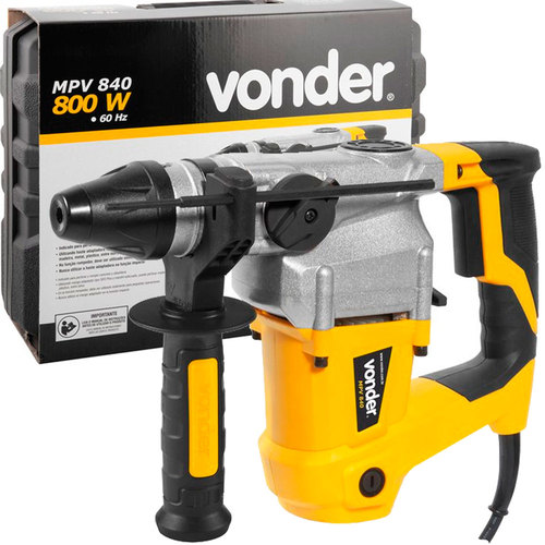 Martelete Perfurador e Rompedor 800 watts 4 joules com maleta SDS Plus - MPV840  110V