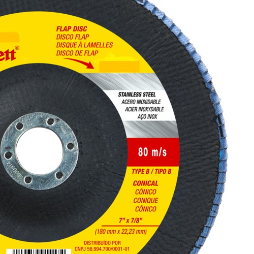 Disco de lixa flap disc c�nico 4.1/2