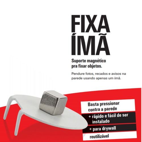 Gancho magn�tico para drywall 4 pe�as