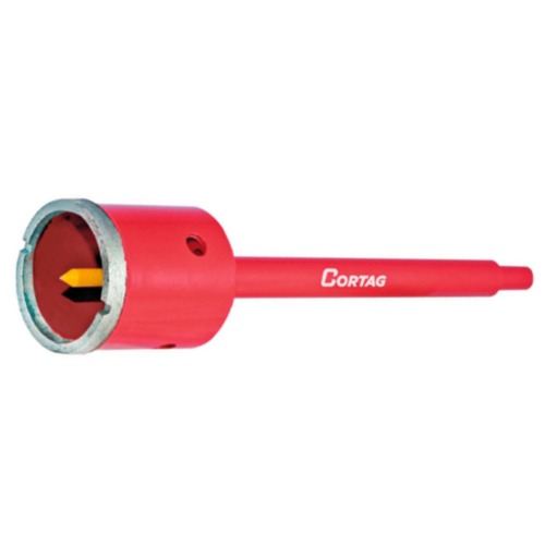 Serra copo diamantada 100 mm com haste de 3/8