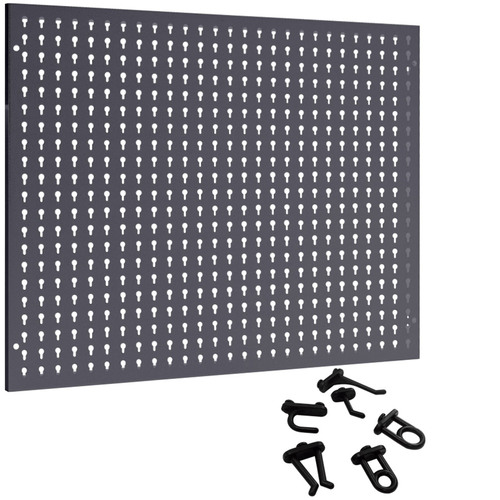 Painel para ferramentas met�lico 725 x 575 mm com ganchos pl�sticos