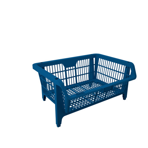 Cesto expositor 435 x 280 x 375 mm azul 5 pe�as - Pr�tico