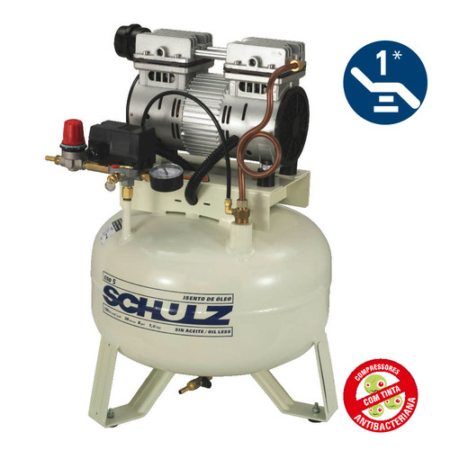 Compressor de ar odontol�gico 5 p�s 30 litros 1 hp - CSD5/30  110V