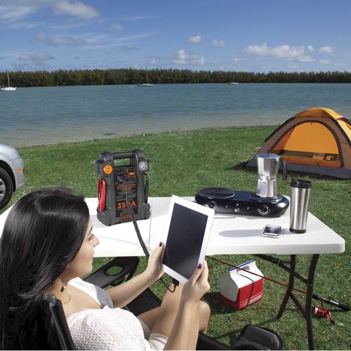 Auxiliar de partida 350A 12V com compressor integrado - JS350CC  110V/220V