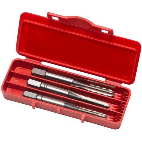 Jogo de macho manual a�o r�pido M8 x 1,25 mm DIN352 com 3 pe�as - E100M8NO8