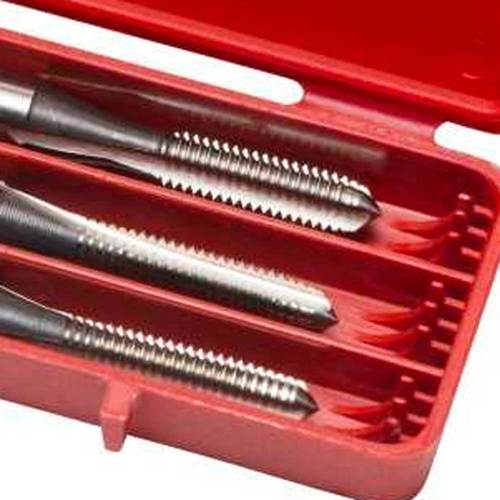 Jogo de macho manual a�o r�pido M8 x 1,25 mm DIN352 com 3 pe�as - E100M8NO8