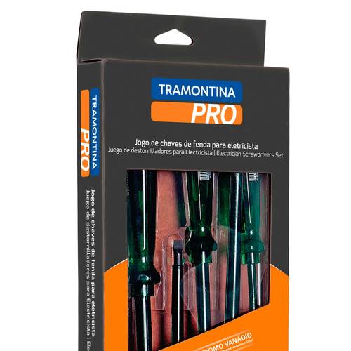 Jogo de chave fenda e phillips isolada com 6 pe�as - Easy Grip