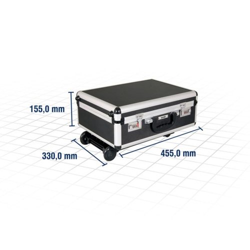 Maleta para ferramentas profissional com rodas 455 x 330 x 155 mm - MF180 