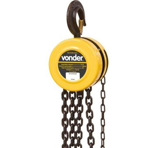 Talha manual capacidade de 3 toneladas com corrente de 5 metros Talha manual capacidade de 3 toneladas com corrente de 5 metros