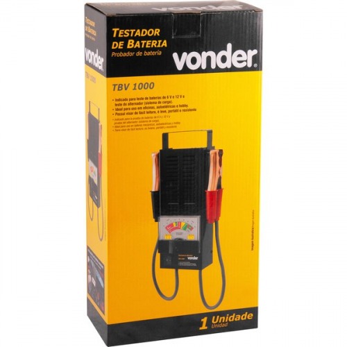 Testador de bateria e alternador 6 a 12V - TBV 1000