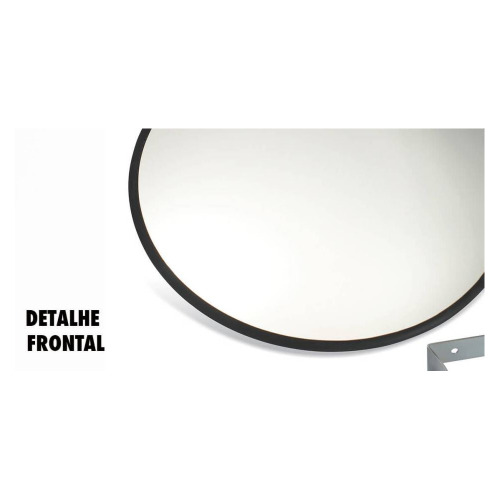 Espelho Panorâmico 500 mm com acabamento de borracha Espelho Panorâmico 500 mm com acabamento de borracha