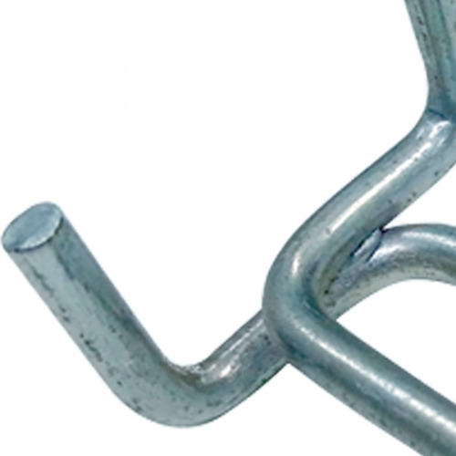 Gancho met�lico duplo para painel porta ferramentas 10 unidades