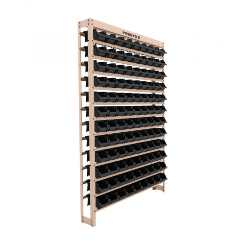 Estante met�lica com 108 gavetas n� 3 preta