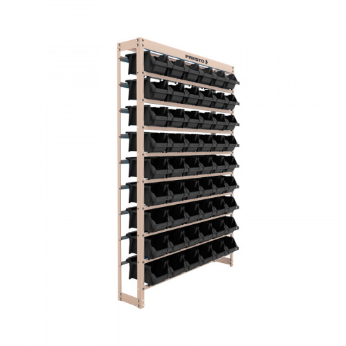 Estante met�lica com 54 gavetas n� 5 preta