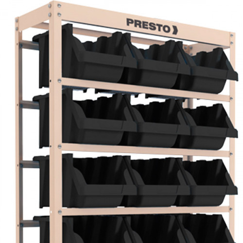 Estante met�lica com 21 gavetas n� 7 preta