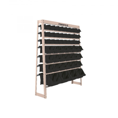 Estante met�lica com 49 gavetas n� 3 / 5 / 7 preta