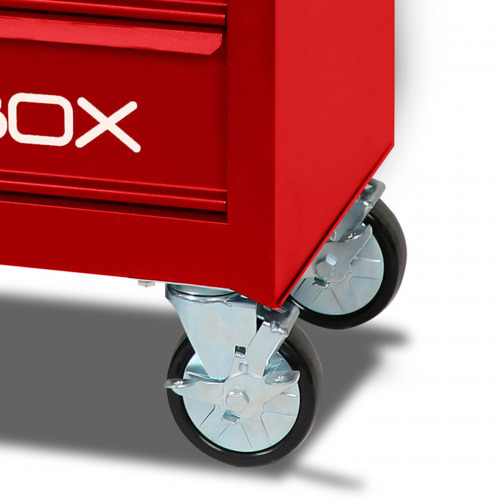 Carrinho para ferramentas com 6 gavetas vermelho - C04-BOX