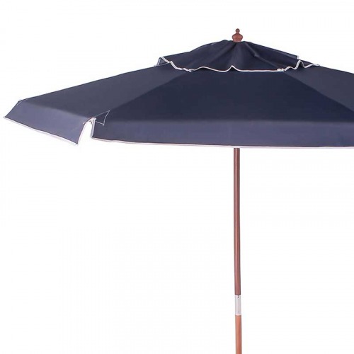 Ombrelone com arma��o em madeira 2,4 m azul - 240602