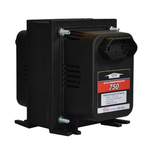 Transformador de voltagem para potência até 525 watts - ATK750VAPT 110V/220V Transformador de voltagem para potência até 525 watts - ATK750VAPT 110V/220V