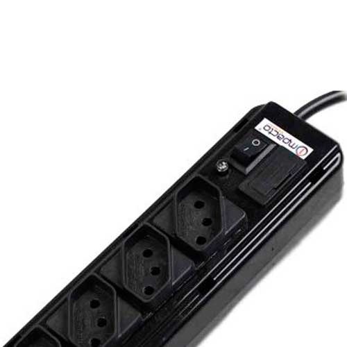 Filtro de linha 6 tomadas 1,1 metro 10A preto - FLK06DABS