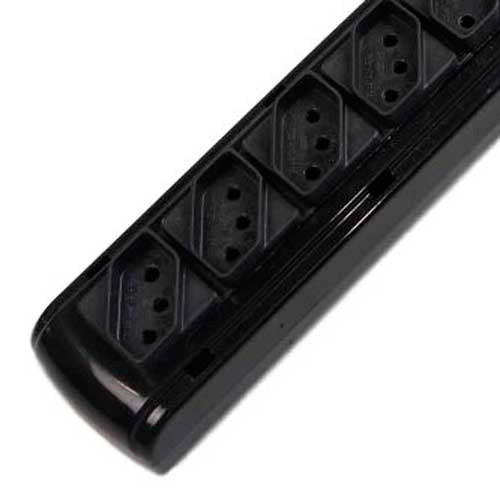 Filtro de linha 6 tomadas 1,1 metro 10A preto - FLK06DABS