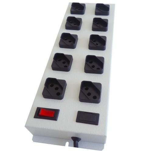 Filtro de linha 10 tomadas 1,1 metro 10A preto - FLK10DM