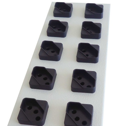 Filtro de linha 10 tomadas 1,1 metro 10A preto - FLK10DM