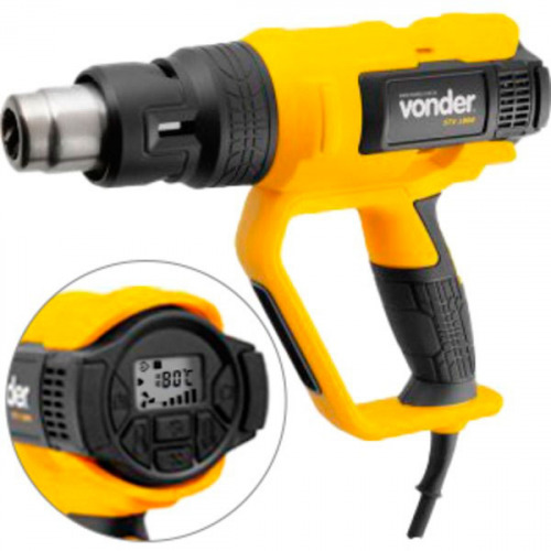 Soprador t�rmico digital 1700W 50 a 650�C 2 est�gios com acess�rios - STV 1800  110V