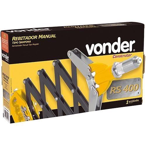 Rebitador manual tipo sanfona para rebites at� 6,4 mm - RS 400