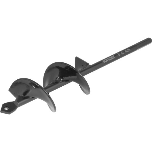 Broca aspiral para jardim 45 x 220 mm uso com furadeira