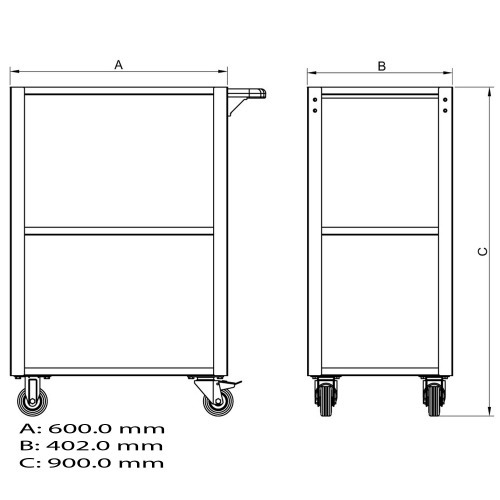 Carrinho para ferramentas aberto desmont�vel - 44950951