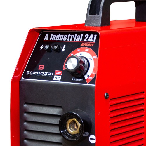 Inversora de solda 200A para eletrodo revestido e tig DC bivolt - A Industrial 241  110V/220V