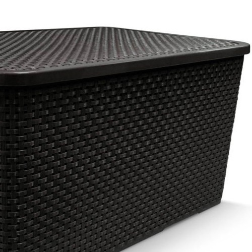 Caixa organizadora com tampa 20 litros - Rattan