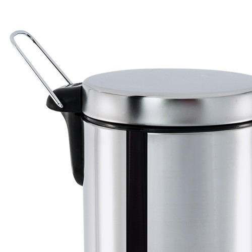 Lixeira inox 3L com pedal e balde 17 x 27 cm Decorline - 3040/201 Lixeira inox 3L com pedal e balde 17 x 27 cm Decorline - 3040/201