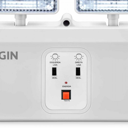 Lumin�ria de emerg�ncia LED 2.000 l�mens com 2 far�is - 48LEM2KL0000  110V/220V
