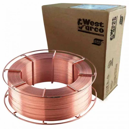 Arame para solda mig s�lido cobreado 1,2 mm rolo 18 kg Esab - 70S6