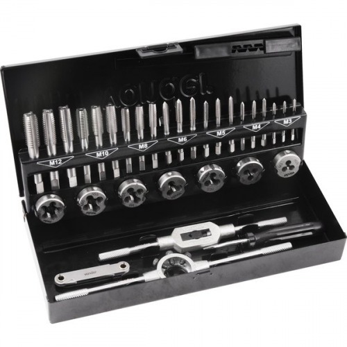 Jogo de macho e cossinetes com 32 pe�as 