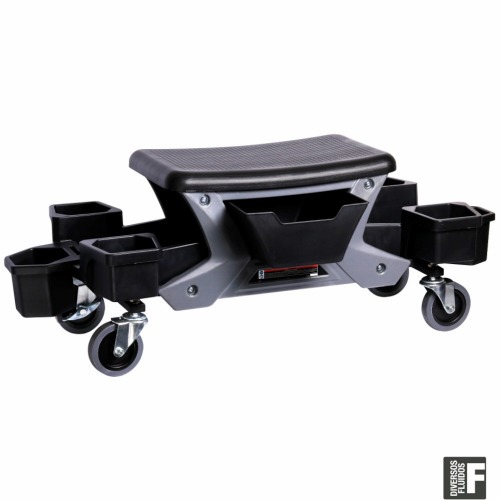 Banqueta para mec�nico com rod�zio e compartimentos para ferramentas - 3425
