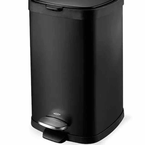Lixeira a�o carbono 12L com pedal e balde Frame - 3065/100