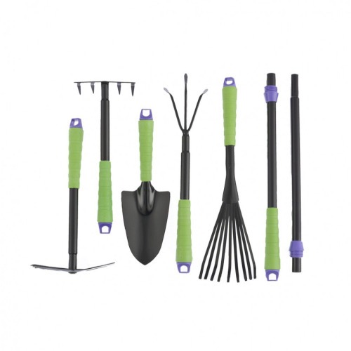 Jogo de ferramentas para jardinagem com cabo extensível 7 peças - 6302055 Jogo de ferramentas para jardinagem com cabo extensível 7 peças - 6302055
