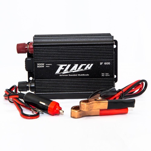 Inversor de tens�o semi senoidal 12/220V 600W Pico-300W nominal 