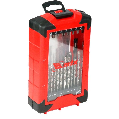 Jogo de acess�rios para furar e parafusar com 44 pe�as