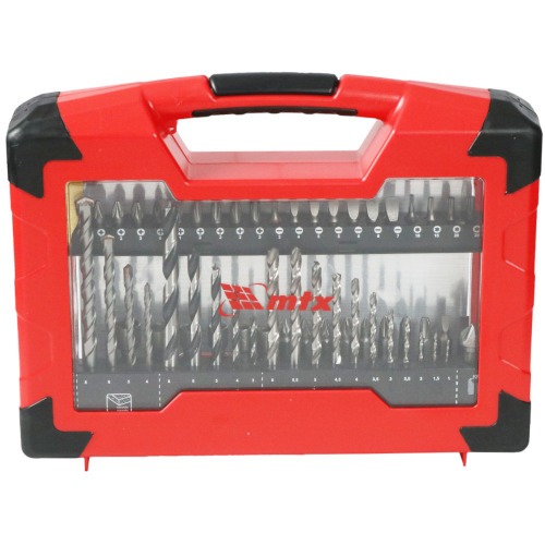 Jogo de acess�rios para furar e parafusar com 75 pe�as