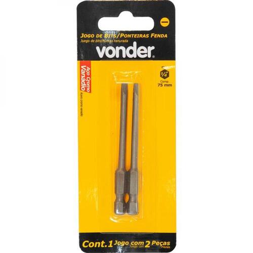 Bits fenda encaixe 1/4