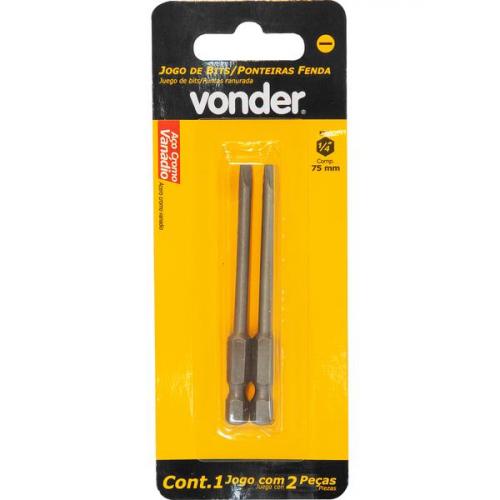 Bits fenda encaixe 1/4