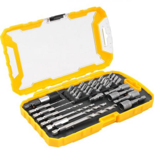 Jogo de bits brocas e soquetes com 32 pe�as 