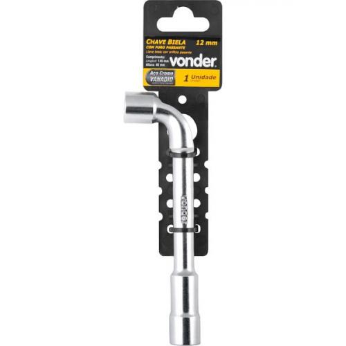 Chave biela com furo passante 12 mm 