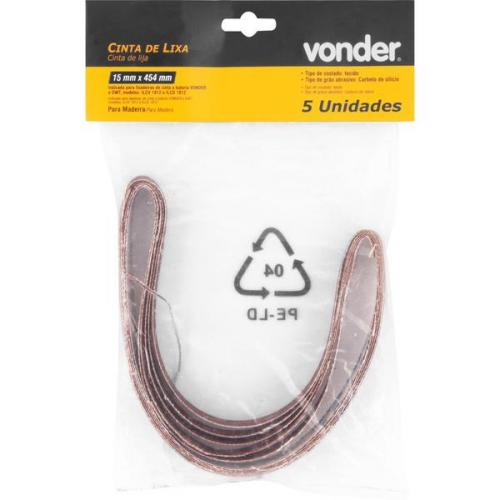 Cinta de lixa 15 mm x 454 mm G 240 com 5 pe�as  