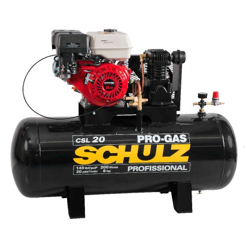 Compressor de ar a gasolina 20 p�s 8 hp 200 litros 140lbs - PRO-GAS CSL 20/200