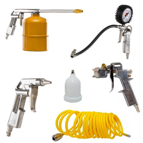 Kit de acess�rios para compressor de ar com 5 pe�as - KCA5P